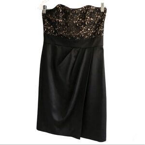 White House Black Market strapless lace dress
